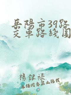 岳阳市39路公交车路线图