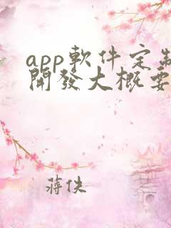 app软件定制开发大概要多少钱
