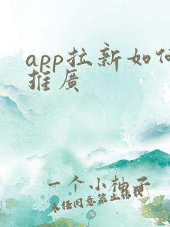 app拉新如何推广