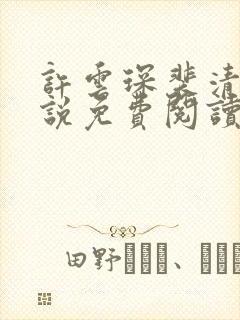 许云琛裴清欢小说免费阅读 许云琛裴清欢小说免费阅读
