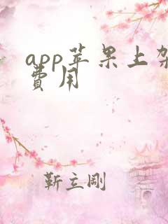 app苹果上架费用