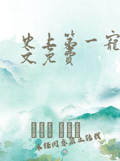 史上第一宠婚全文免费