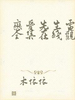 恋爱先生电视剧全集在线观看免费