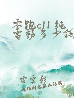 零跑c11 纯电动多少钱能落地