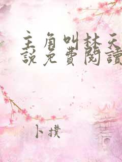 主角叫林天的小说免费阅读