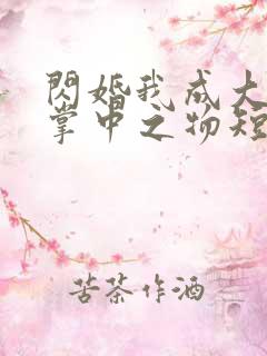 闪婚我成大佬的掌中之物短剧