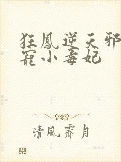 狂凤逆天邪王蚀宠小毒妃