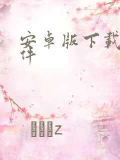 安卓版下载的软件