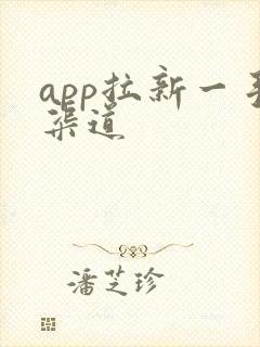 app拉新一手渠道