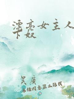 漂亮女主人的脚下奴