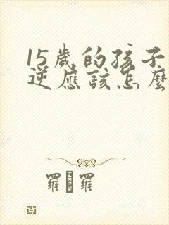 15岁的孩子叛逆应该怎么管教