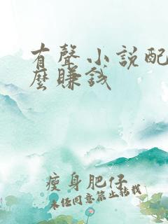 有声小说配音怎么赚钱
