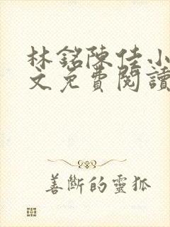 林铭陈佳小说全文免费阅读