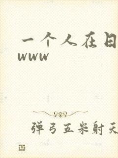 一个人在日本看www