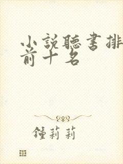 小说听书排行榜前十名