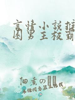 言情小说推荐校园男主校霸