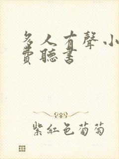 多人有声小说免费听书
