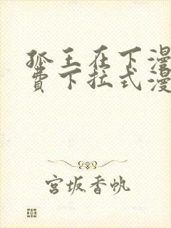 孤王在下漫画免费下拉式漫画