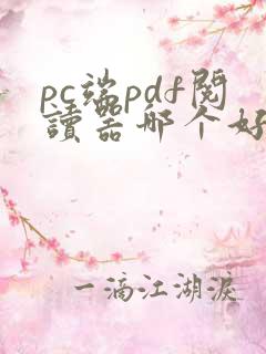 pc端pdf阅读器哪个好用