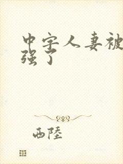 中字人妻被黑人强了