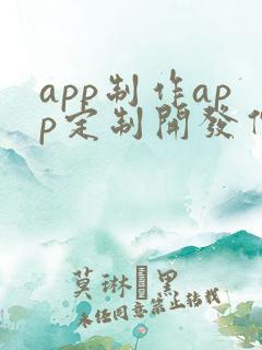 app制作app定制开发价格
