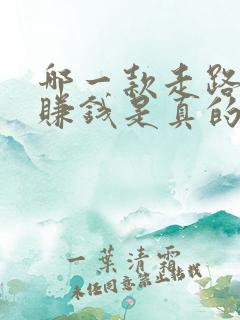 哪一款走路软件赚钱是真的