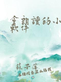 会朗读的小说的软件 会朗读的小说的软件