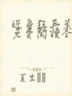 近身狂兵叶军浪免费阅读全文