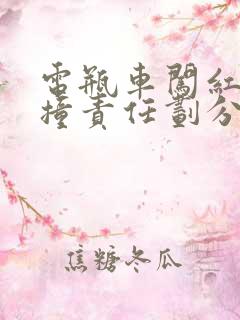 电瓶车闯红灯被撞责任划分