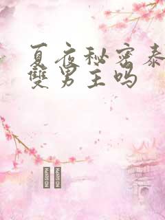 夏夜秘密泰剧是双男主吗