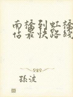 南桥到虹桥高铁站最快路线
