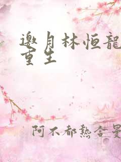 邀月林恒龙凤胎重生