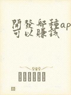 开发哪种app可以赚钱