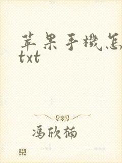 苹果手机怎么看txt