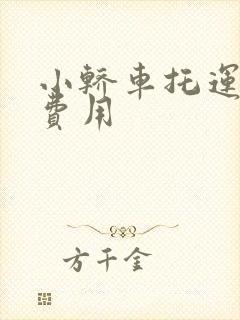小轿车托运运输费用