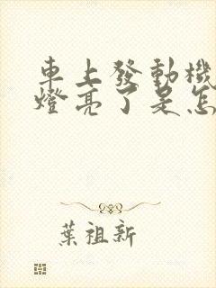 车上发动机故障灯亮了是怎么回事
