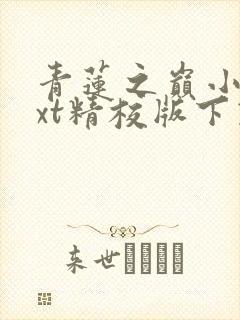 青莲之巅小说txt精校版下载