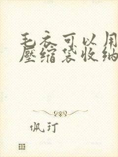 毛衣可以用真空压缩袋收纳吗 毛衣可以用真空压缩袋收纳吗