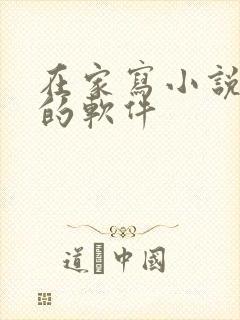 在家写小说赚钱的软件