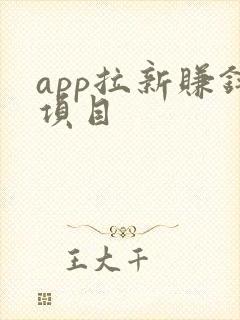 app拉新赚钱项目 app拉新赚钱项目