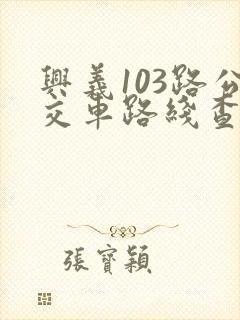 兴义103路公交车路线查询