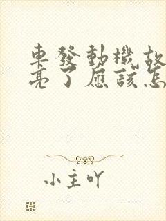 车发动机故障灯亮了应该怎么办 车发动机故障灯亮了应该怎么办