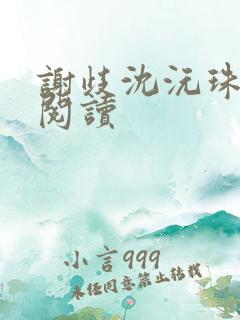 谢歧沈沅珠免费阅读