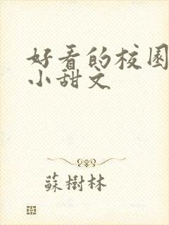 好看的校园言情小甜文