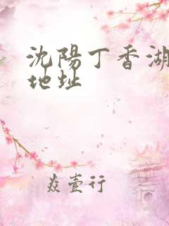 沈阳丁香湖公园地址