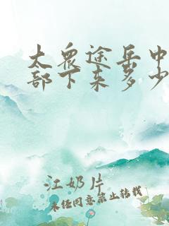 大众途岳中配全部下来多少钱