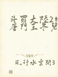 斗罗大陆2绝世唐门王冬儿