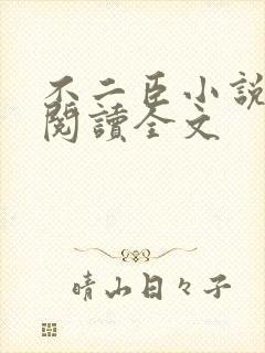 不二臣小说免费阅读全文