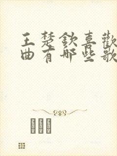 王楚钦喜欢的歌曲有哪些歌