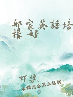 哪家英语培训机构 好